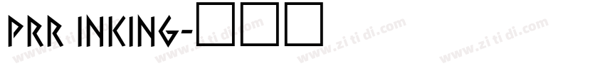 prr inking字体转换